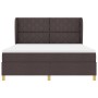 Cama Box Spring con colchón tela marrón oscuro 180x200 cm | Foro24.es | Tu tienda online para hogar, jardín y más Foro24.es