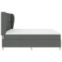Cama Box Spring con colchón tela gris oscuro 200x200 cm | Foro24.es | Tu tienda online para hogar, jardín y más Foro24.es