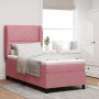 Cama Box Spring con colchón terciopelo rosa 90x190 cm | Foro24.es | Tu tienda online para hogar, jardín y más Foro24.es