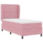 Cama Box Spring con colchón terciopelo rosa 90x190 cm | Foro24.es | Tu tienda online para hogar, jardín y más Foro24.es