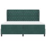 Cama Box Spring con colchón terciopelo verde oscuro 200x200 cm | Foro24.es | Tu tienda online para hogar, jardín y más Foro24.es