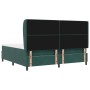 Cama Box Spring con colchón terciopelo verde oscuro 200x200 cm | Foro24.es | Tu tienda online para hogar, jardín y más Foro24.es