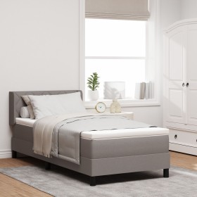 Comprar Cama con muelles con colchón Taupe 90x200