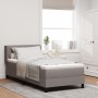 Cama con muelles  con colchón Taupe 90x200 cm de tela, Cabecero  diseño de bloques de diamante Taupe 90 cm de tela | Foro24.es | Tu tienda online para hogar, jardín y más Foro24.es