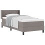 Cama con muelles  con colchón Taupe 90x200 cm de tela, Cabecero  diseño de bloques de diamante Taupe 90 cm de tela | Foro24.es | Tu tienda online para hogar, jardín y más Foro24.es