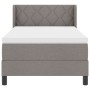 Cama con muelles  con colchón Taupe 90x200 cm de tela, Cabecero  diseño de bloques de diamante Taupe 90 cm de tela | Foro24.es | Tu tienda online para hogar, jardín y más Foro24.es