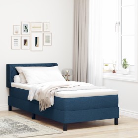 Comprar Cama con Box Spring y Colchón Azul 90x200