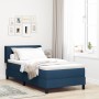 Cama con Box Spring y Colchón Azul 90x200 cm de Tela, Cabecero con diseño de bloques de diamante azul de 90 cm de tela | Foro24.es | Tu tienda online para hogar, jardín y más Foro24.es