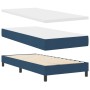 Cama con Box Spring y Colchón Azul 90x200 cm de Tela, Cabecero con diseño de bloques de diamante azul de 90 cm de tela | Foro24.es | Tu tienda online para hogar, jardín y más Foro24.es