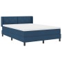 Cama con Somier  con colchón azul 160x200 cm de tela, Cabecero  diseño de bloques de diamantes azul 160 cm de tela | Foro24.es | Tu tienda online para hogar, jardín y más Foro24.es