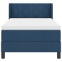 Cama con Box Spring y Colchón Azul 90x200 cm de Tela, Cabecero con diseño de bloques de diamante azul de 90 cm de tela | Foro24.es | Tu tienda online para hogar, jardín y más Foro24.es