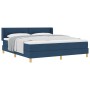 Cama con Base Resortes con Colchón Azul 180x200 cm Tela,  Cabecero con Botones Azul de 180 cm Tela | Foro24.es | Tu tienda online para hogar, jardín y más Foro24.es