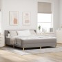 Cama con Somier  con Colchón Taupe 180x200 cm Tela, Cabecero  Diseño de Bloques Diamante Taupe 180 cm Tela | Foro24.es | Tu tienda online para hogar, jardín y más Foro24.es