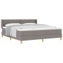 Cama con Somier  con Colchón Taupe 180x200 cm Tela, Cabecero  Diseño de Bloques Diamante Taupe 180 cm Tela | Foro24.es | Tu tienda online para hogar, jardín y más Foro24.es