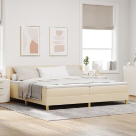 Comprar Cama Box Spring con colchón crema 200x200