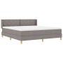 Cama con Somier  con Colchón Taupe 180x200 cm Tela, Cabecero  Diseño de Bloques Diamante Taupe 180 cm Tela | Foro24.es | Tu tienda online para hogar, jardín y más Foro24.es