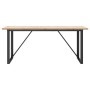 Mesa de comedor marco O madera maciza pino acero 180x90x75,5 cm en Mesas de comedor | Comprar online en Foru.es