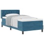Cama Box Spring con colchón terciopelo azul oscuro 90x200 cm | Foro24.es | Tu tienda online para hogar, jardín y más Foro24.es