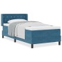 Cama Box Spring con colchón terciopelo azul oscuro 90x200 cm | Foro24.es | Tu tienda online para hogar, jardín y más Foro24.es