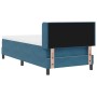 Cama Box Spring con colchón terciopelo azul oscuro 90x200 cm | Foro24.es | Tu tienda online para hogar, jardín y más Foro24.es