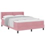 Cama Box Spring con colchón terciopelo rosa 160x200 cm | Foro24.es | Tu tienda online para hogar, jardín y más Foro24.es