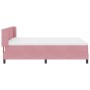 Cama Box Spring con colchón terciopelo rosa 160x200 cm | Foro24.es | Tu tienda online para hogar, jardín y más Foro24.es
