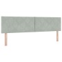 Cama Box Spring con colchón terciopelo gris claro 180x200 cm | Foro24.es | Tu tienda online para hogar, jardín y más Foro24.es