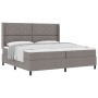 Cama Box Spring con colchón tela taupé 200x200 cm | Foro24.es | Tu tienda online para hogar, jardín y más Foro24.es
