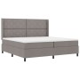 Cama Box Spring con colchón tela taupé 200x200 cm | Foro24.es | Tu tienda online para hogar, jardín y más Foro24.es