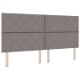 Cama Box Spring con colchón tela taupé 200x200 cm | Foro24.es | Tu tienda online para hogar, jardín y más Foro24.es