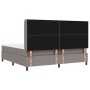 Cama Box Spring con colchón tela taupé 200x200 cm | Foro24.es | Tu tienda online para hogar, jardín y más Foro24.es