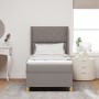 Cama Box Spring  con Colchón Taupe 90x190 cm de Tela | Foro24.es | Tu tienda online para hogar, jardín y más Foro24.es