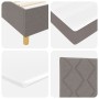 Cama Box Spring  con Colchón Taupe 90x190 cm de Tela | Foro24.es | Tu tienda online para hogar, jardín y más Foro24.es