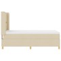 Cama con Somier y Colchón en Crema - 90x200 cm Tela | Foro24.es | Tu tienda online para hogar, jardín y más Foro24.es