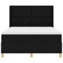 Cama Box Spring  con colchón Negro 140x200 cm Tela | Foro24.es | Tu tienda online para hogar, jardín y más Foro24.es