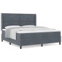Cama con Colchón Box Spring Gris Oscuro 180x200 cm Terciopelo | Foro24.es | Tu tienda online para hogar, jardín y más Foro24.es