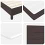 Cama con Base de Resortes con Colchón & LED Marrón Oscuro 80x200 cm Tela | Foro24.es | Tu tienda online para hogar, jardín y más Foro24.es