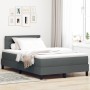 Cama Box Spring con Colchón & LED Gris Oscuro 120x200 cm Tela | Foro24.es | Tu tienda online para hogar, jardín y más Foro24.es