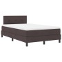 Cama Box Spring con Colchón & LED Marrón Oscuro 120x190 cm Tela | Foro24.es | Tu tienda online para hogar, jardín y más Foro24.es