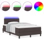 Cama Box Spring con Colchón & LED Marrón Oscuro 120x190 cm Tela | Foro24.es | Tu tienda online para hogar, jardín y más Foro24.es