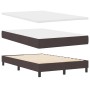 Cama Box Spring con Colchón & LED Marrón Oscuro 120x190 cm Tela | Foro24.es | Tu tienda online para hogar, jardín y más Foro24.es