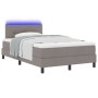 Cama con somier con colchón y LED taupe 120x190 cm tela | Foro24.es | Tu tienda online para hogar, jardín y más Foro24.es