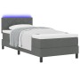 Cama con Somier y Colchón & LED Gris Oscuro 90x190 cm Tela | Foro24.es | Tu tienda online para hogar, jardín y más Foro24.es