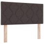Cama con Box Spring y Colchón & LED Marrón Oscuro 90x190 cm Tela | Foro24.es | Tu tienda online para hogar, jardín y más Foro24.es