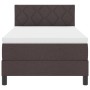 Cama con Box Spring y Colchón & LED Marrón Oscuro 90x190 cm Tela | Foro24.es | Tu tienda online para hogar, jardín y más Foro24.es