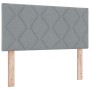 Cama Box Spring con Colchón y LED Gris Claro 90x200 cm Tela | Foro24.es | Tu tienda online para hogar, jardín y más Foro24.es