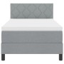 Cama Box Spring con Colchón y LED Gris Claro 90x200 cm Tela | Foro24.es | Tu tienda online para hogar, jardín y más Foro24.es