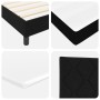 Cama con somier y colchón con LED negra 90x200 cm tela | Foro24.es | Tu tienda online para hogar, jardín y más Foro24.es