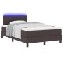 Cama Box Spring con Colchón & LED Marrón Oscuro 120x190 cm Tela | Foro24.es | Tu tienda online para hogar, jardín y más Foro24.es