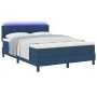 Cama con Somier y Colchón & Luz LED Azul 140x200 cm Tela | Foro24.es | Tu tienda online para hogar, jardín y más Foro24.es